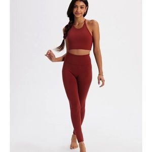 Girlfriend Collective Bordeaux Luxe Legging